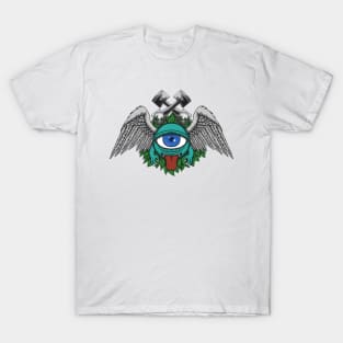 Monster club motorcycle illustration T-Shirt